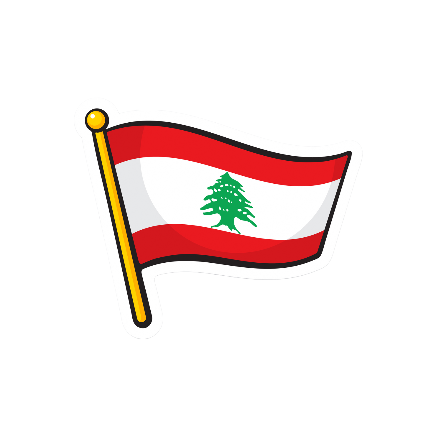 The "Lebanese Flag" - Air Freshener